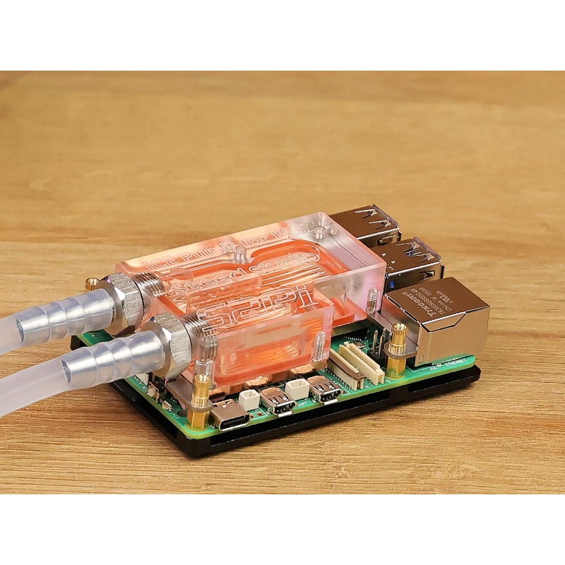 Raspberry Pi Water Cooling Kit - Kit de Resfriamento Líquido Ultra-Fino para