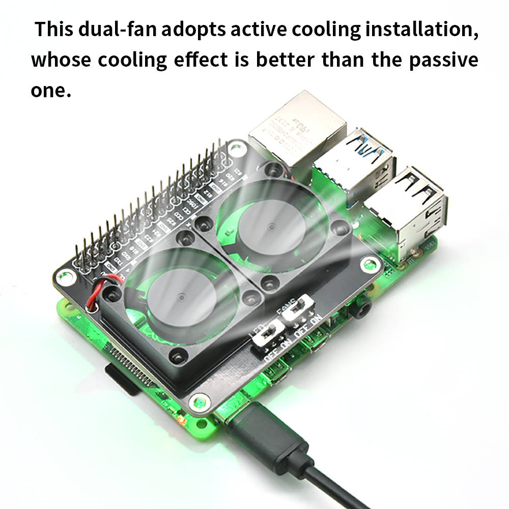 Raspberry Pi Water Cooling Kit - Rpi escudo de ventilador de refrigeração