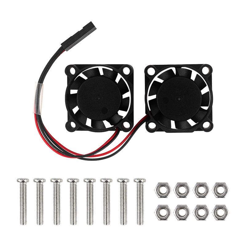 Raspberry Pi Water Cooling Kit - Ventilador de radiador duplo para raspberry