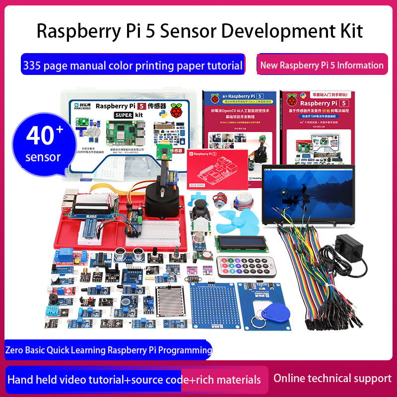 Raspberry Pi 5 8Gb Board - Kit de desenvolvimento de sensor Raspberry
